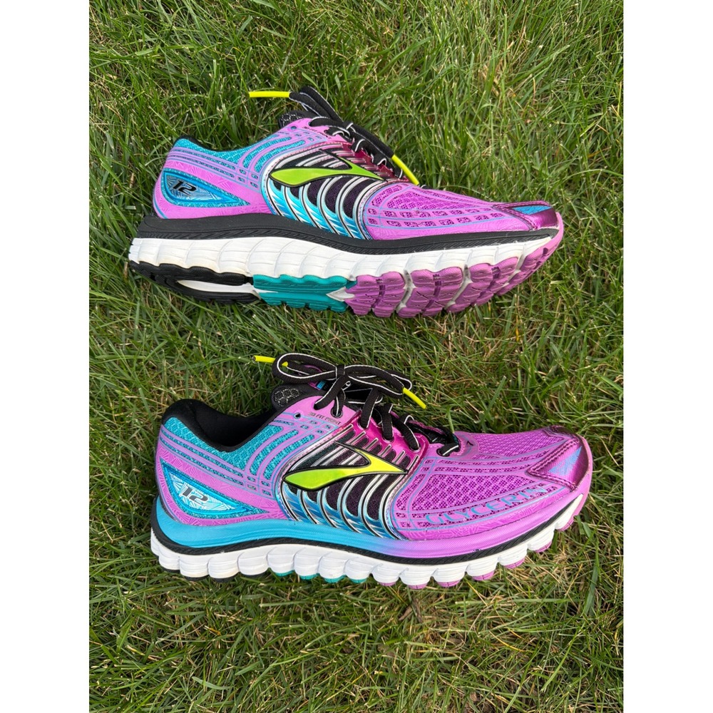 Brooks Glycerin 12 Womens Running Shoes Purple Blue 1201601B540 Size 8 Like New - Picture 2 of 8